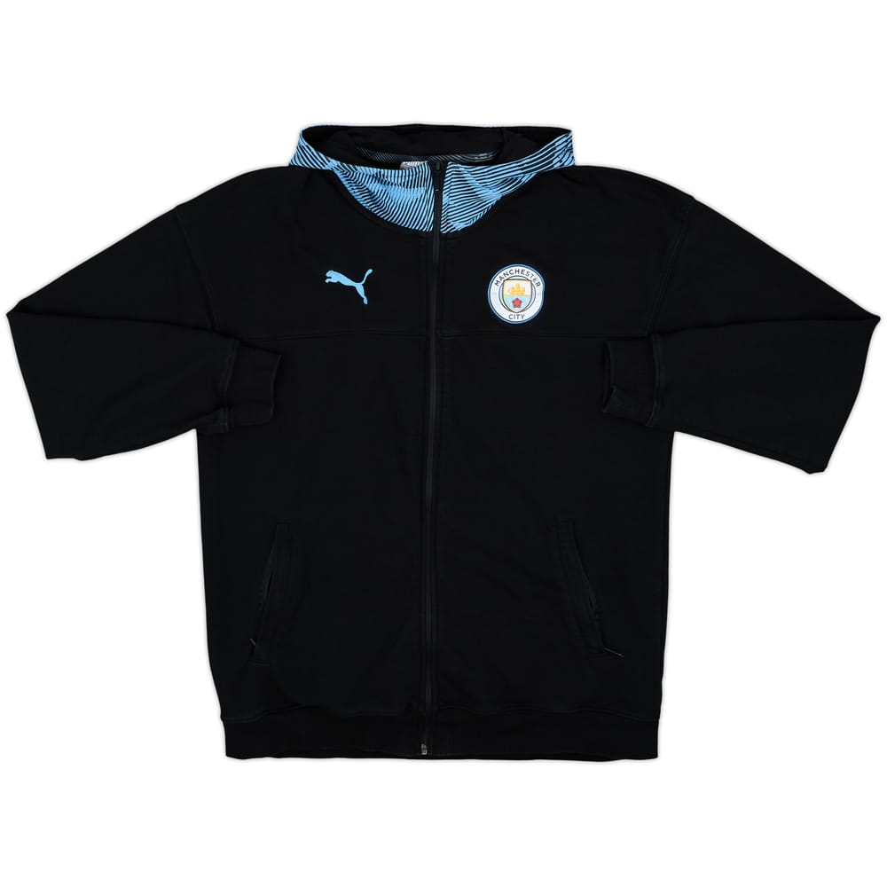 2019-20 Manchester City Puma Hooded Track Jacket - 8/10 - (L)