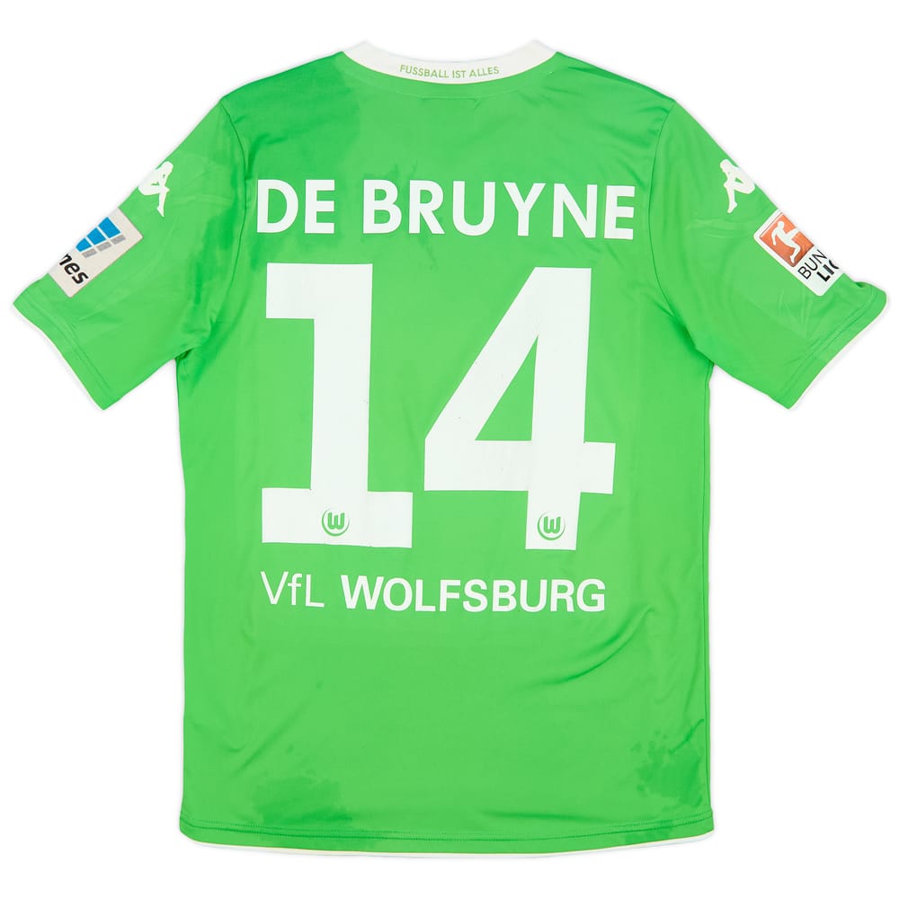 2014-15 Wolfsburg Home Shirt De Bruyne #14 - 7/10 - (S)
