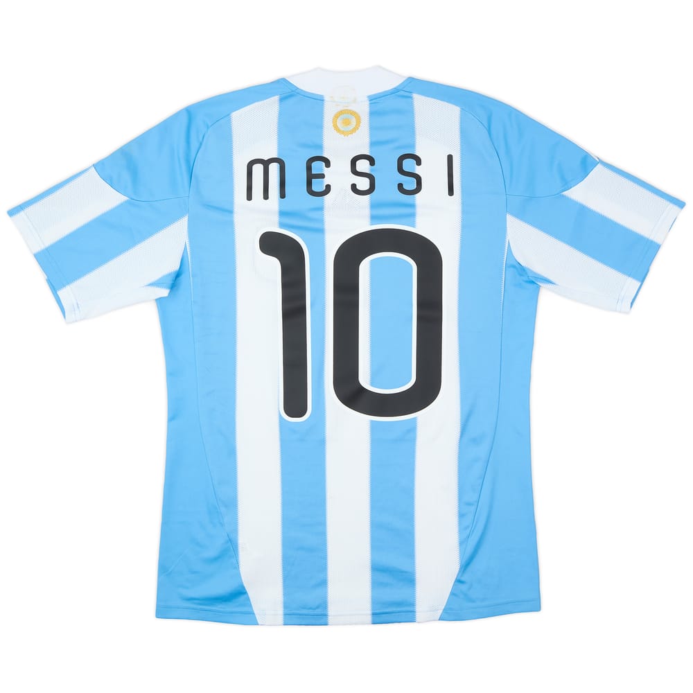 2010-11 Argentina Home Shirt Messi #10 - 7/10 - (M)