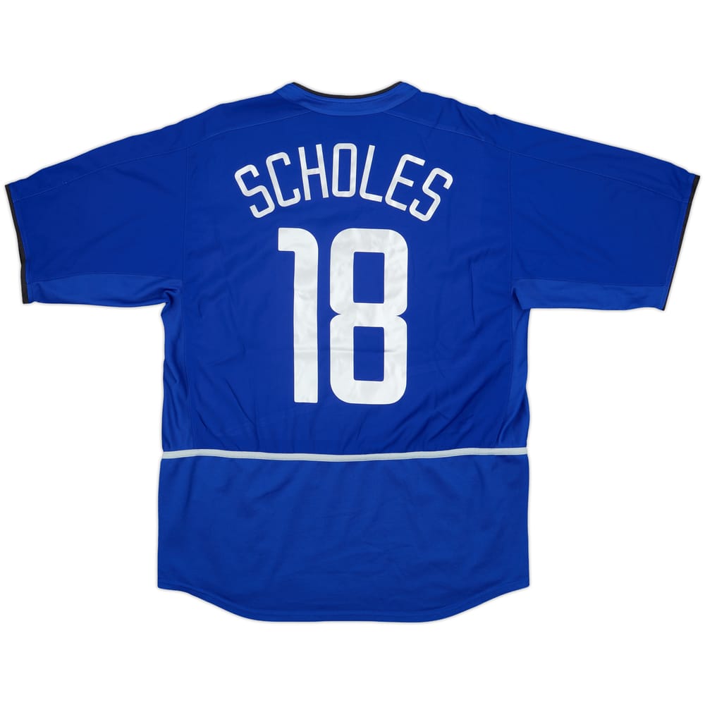 2002-03 Manchester United Third Shirt Scholes #18 - 8/10 - (M)