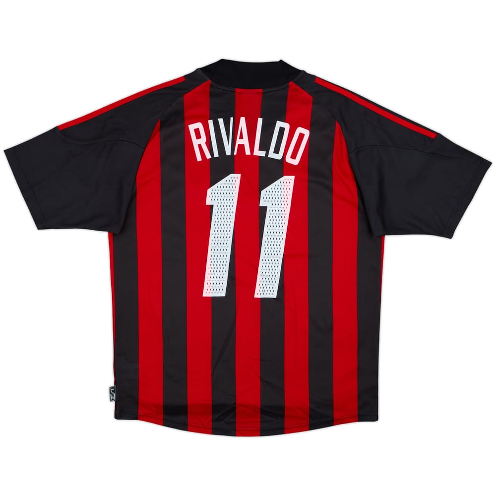 2002-03 AC Milan Home Shirt Rivaldo #11 - 8/10 - (M)