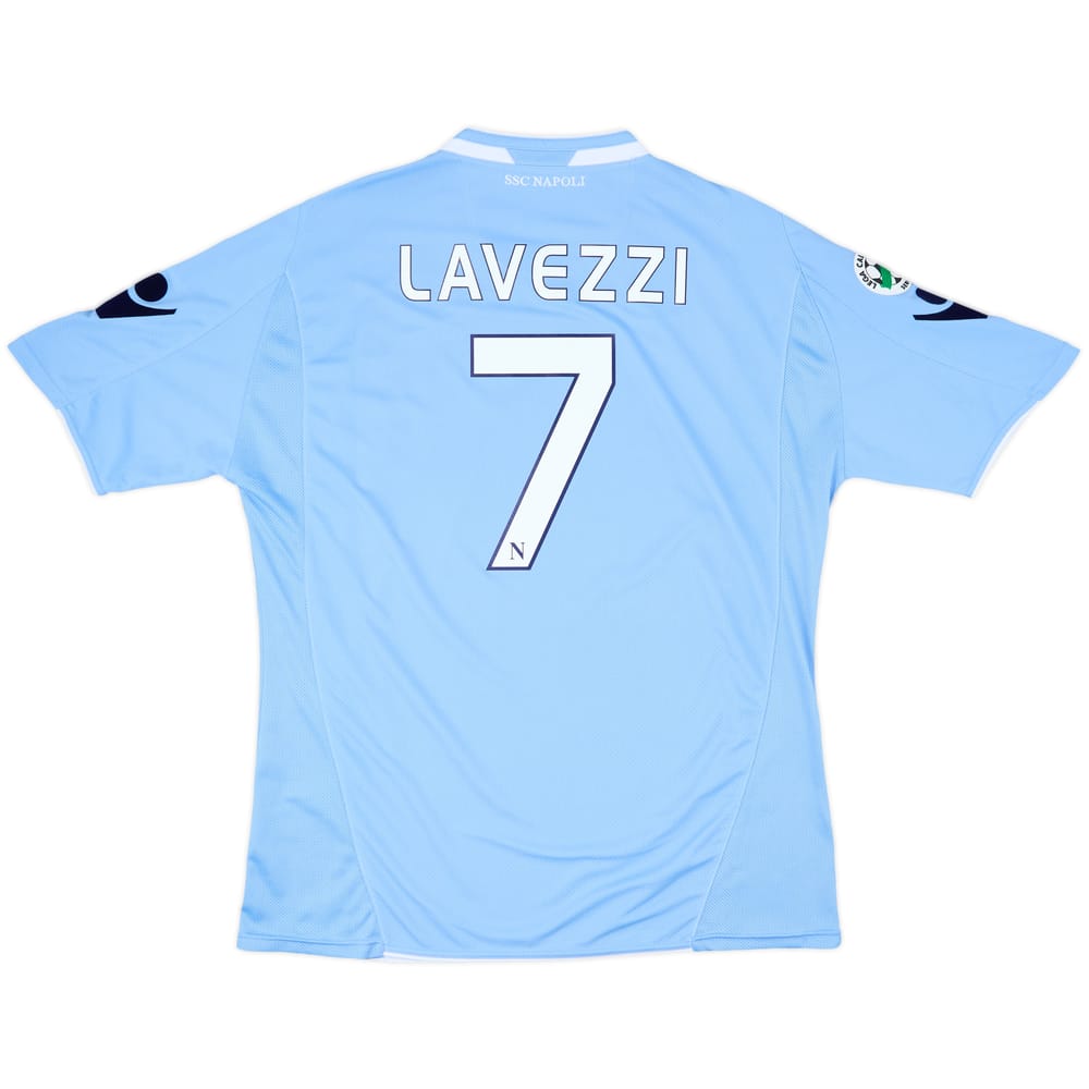2009-10 Napoli Home Shirt Lavezzi #7 - 9/10 - (3XL)