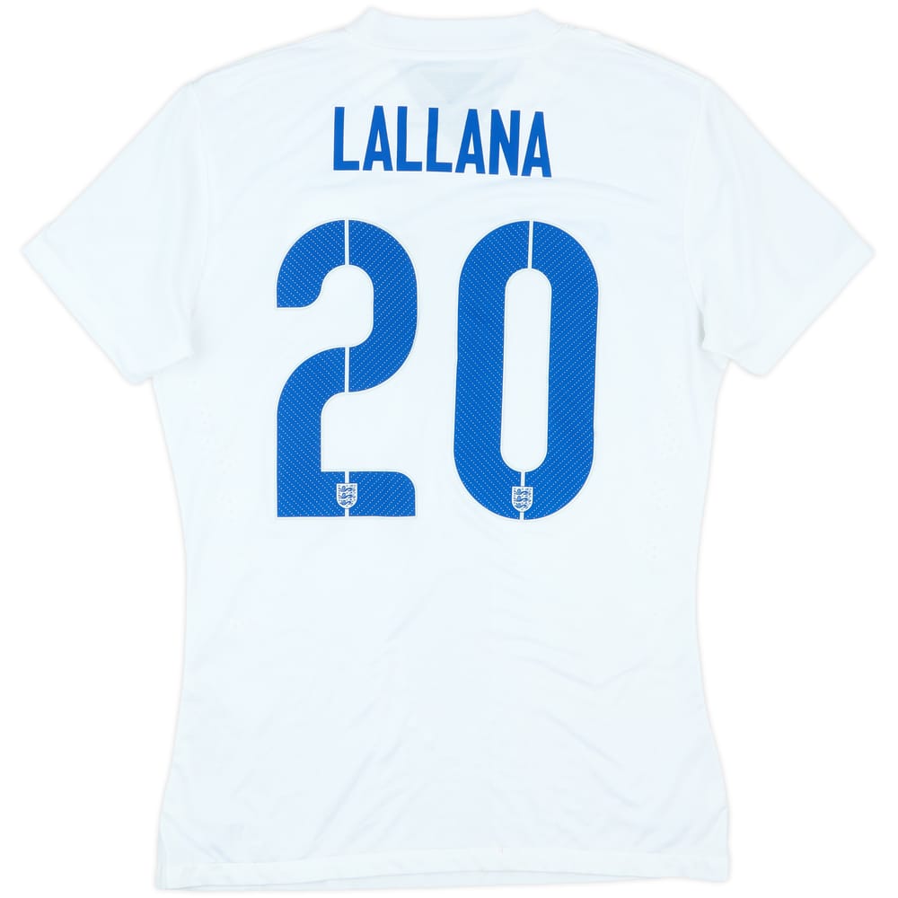 2014 England Match Issue Home Shirt Lallana #20
