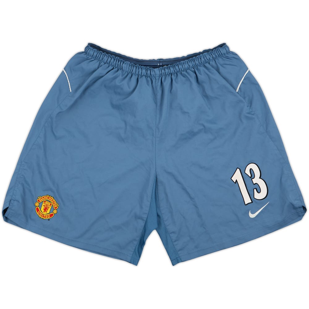 2004-05 Manchester United Player Issue GK Shirt #13 (Carroll) - 8/10 - (XL)