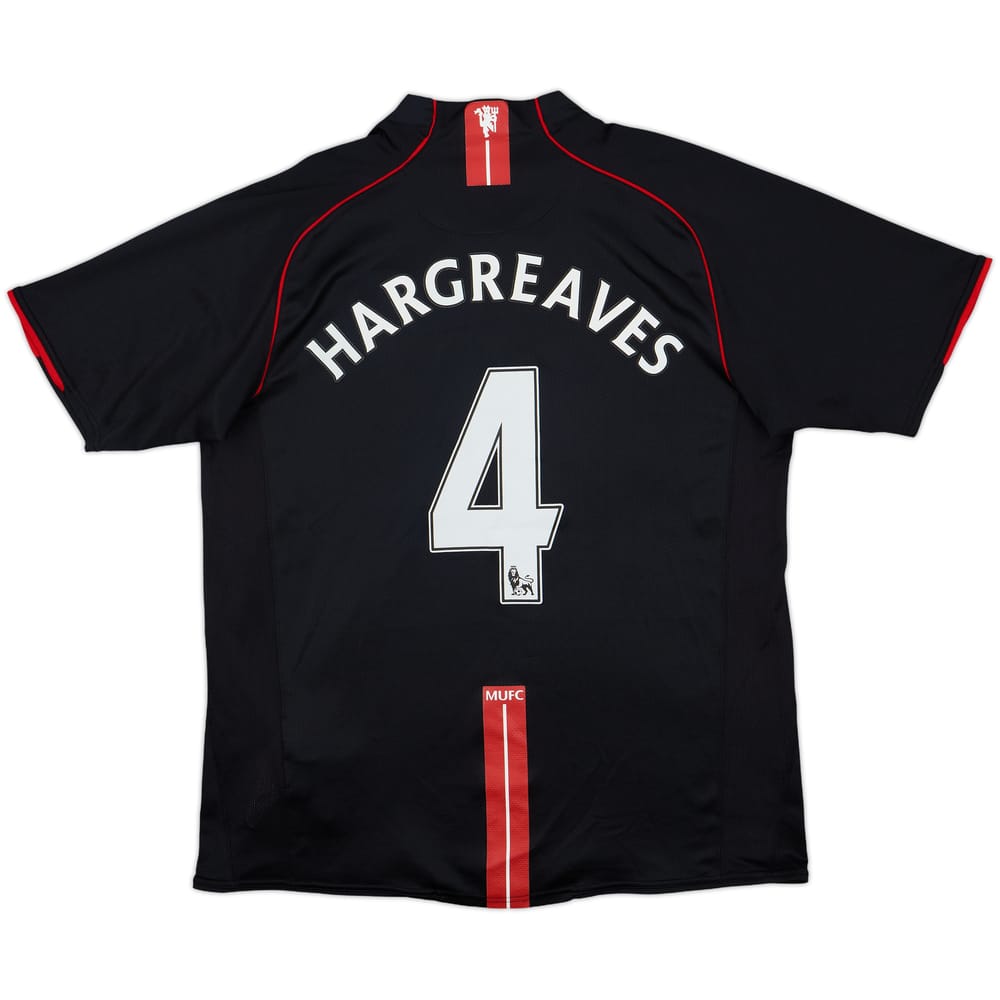 2007-08 Manchester United Away Shirt Hargreaves #4 - 8/10 - (L)