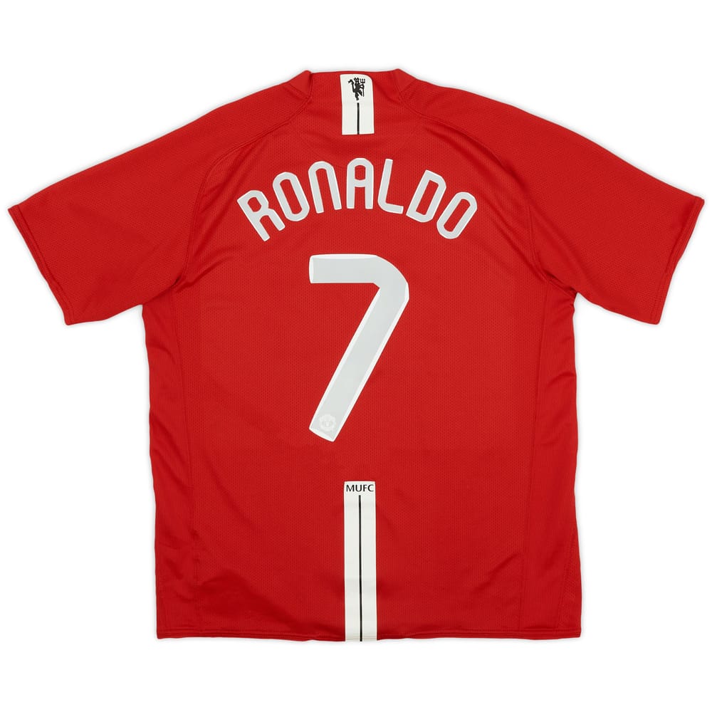 Camiseta de local del Manchester United 2007-08 CL Ronaldo #7 - 8/10 - (S)