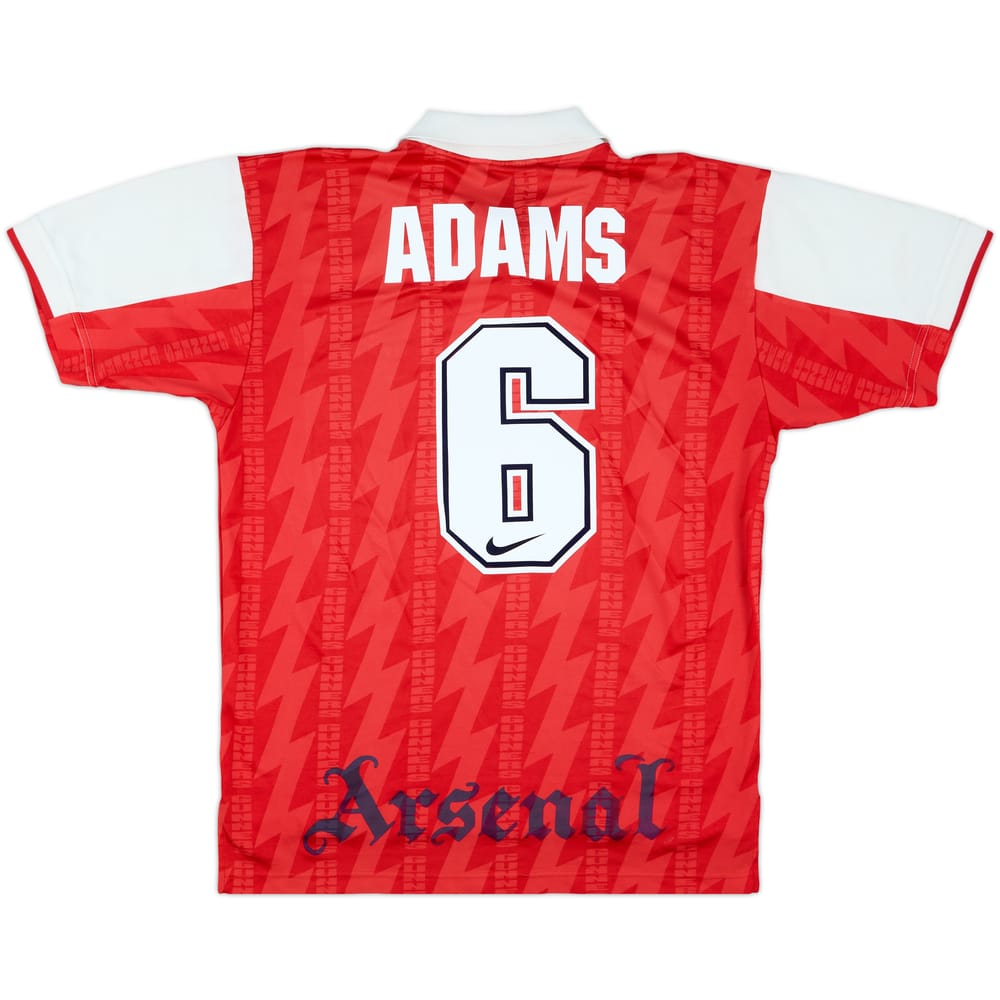 1994-96 Arsenal Home Shirt Adams #6 - 7/10 - (L)