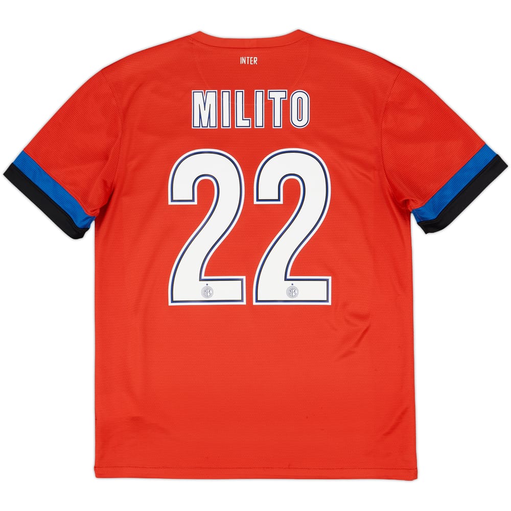 2012-13 Inter Milan Away Shirt Milito #22 - 7/10 - (M)