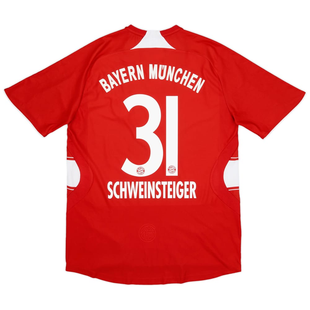 2007-08 Bayern Munich Home Shirt Schweinsteiger #31 - 6/10 - (M)