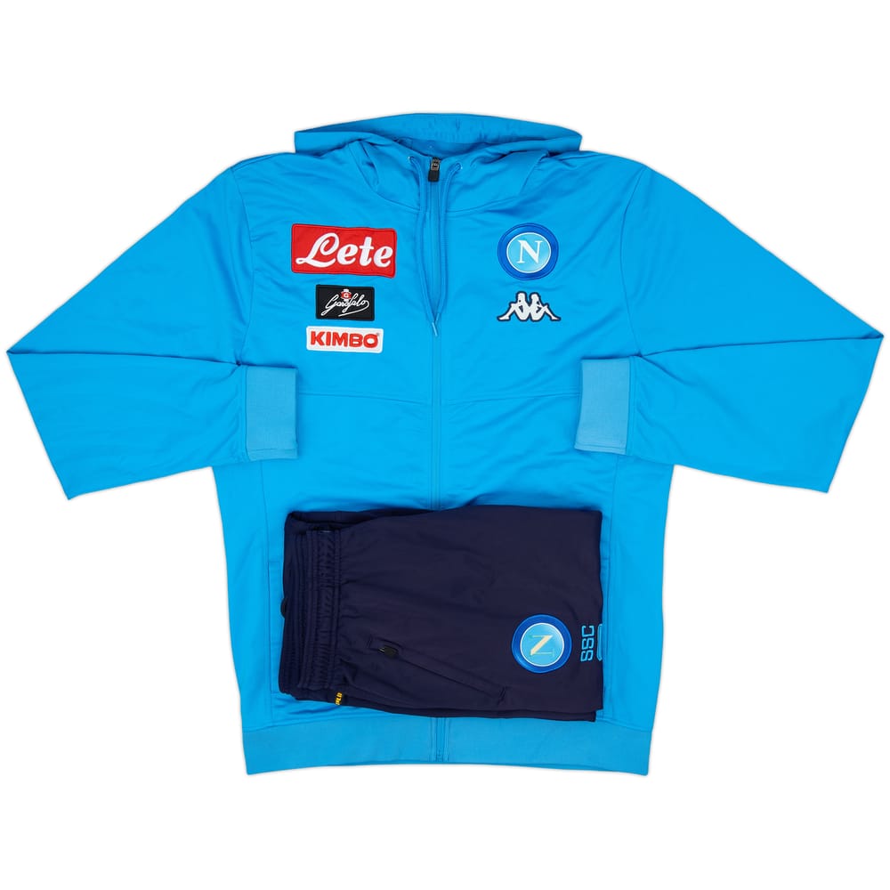 2017-18 Napoli Kappa Full Tracksuit - 8/10 - (XL)