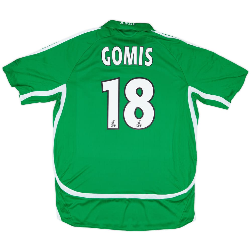 2006-07 Saint Etienne Home Shirt Gomis #18 - 8/10 - (L)