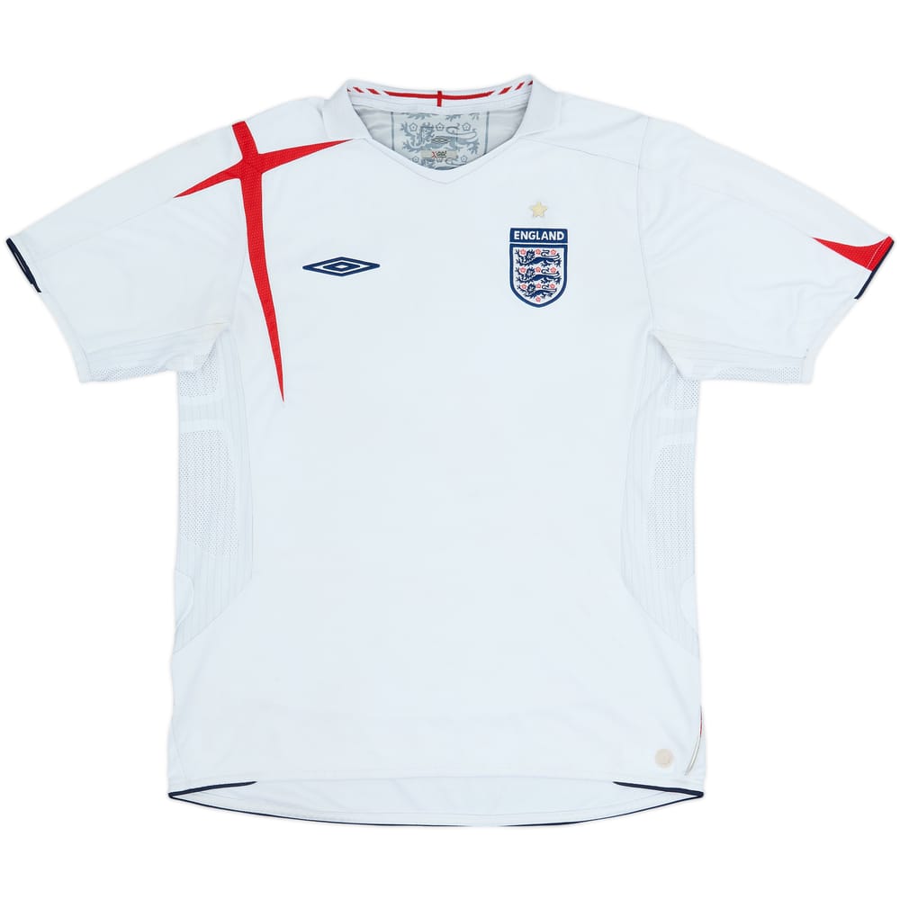 2005-07 England Home Shirt - 5/10 - (L)