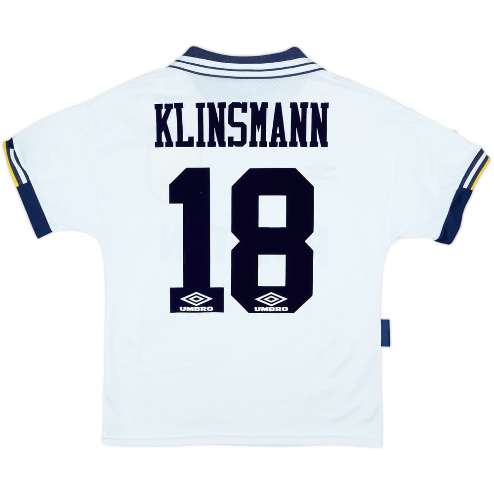 1993-95 Tottenham Home Shirt Klinsmann #18 - 8/10 - (S)