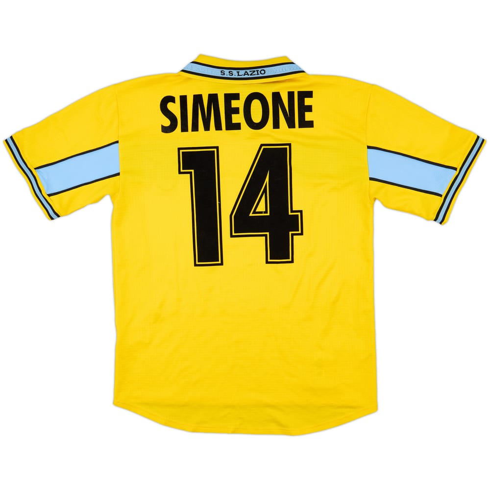 1999-00 Lazio Third Shirt Simeone #14 - 8/10 - (M)