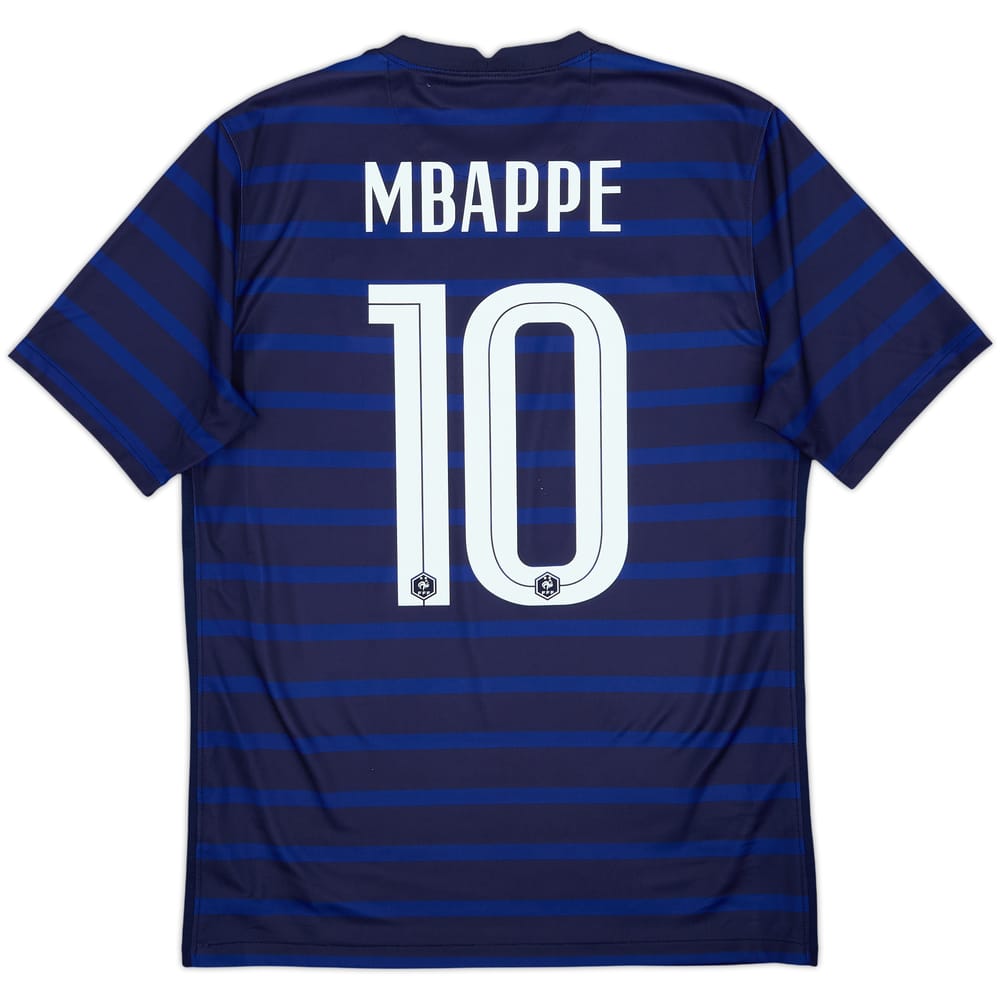 2020-21 France Home Shirt Mbappe #10 - 8/10 - (M)