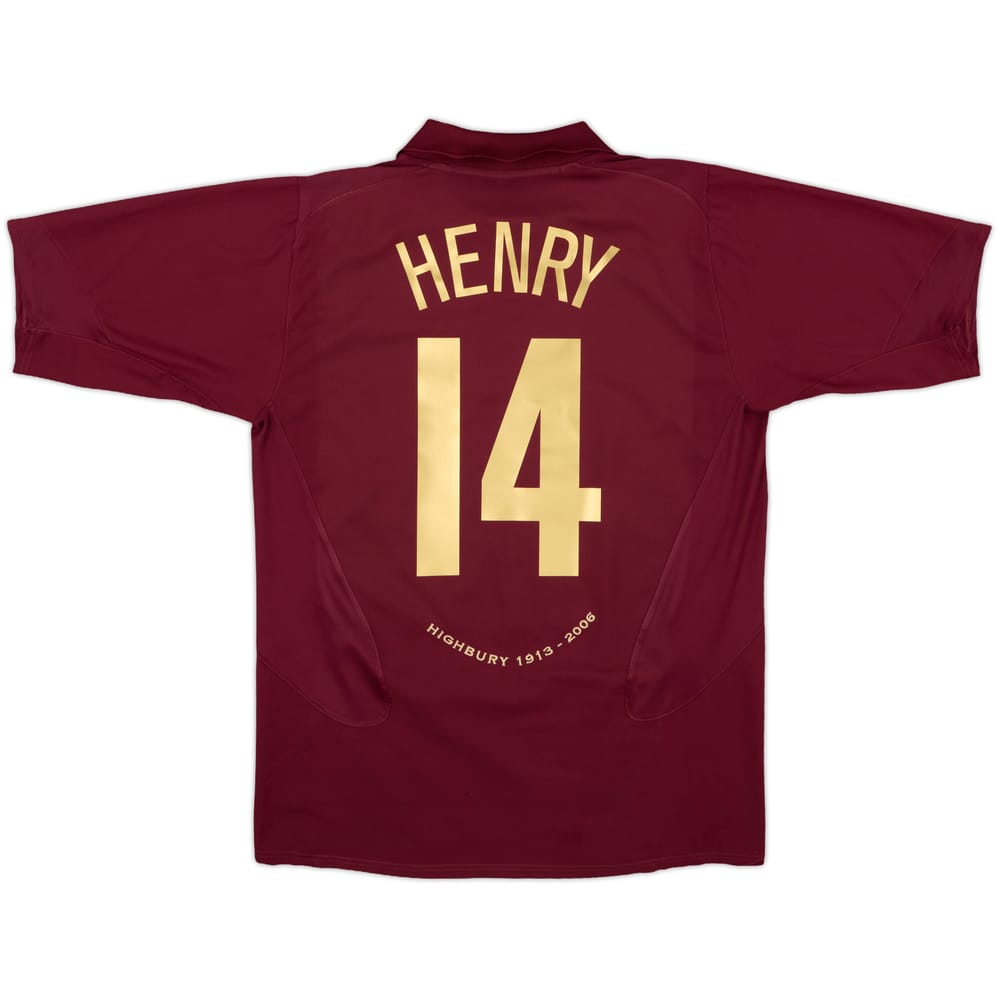2005-06 Arsenal Home Shirt Henry #14 - 8/10 - (L)