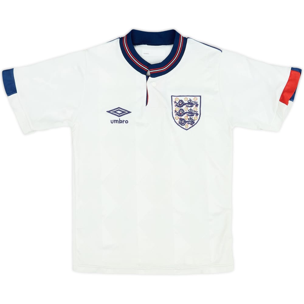 1987-90 England Home Shirt - 6/10 - (M.Boys)