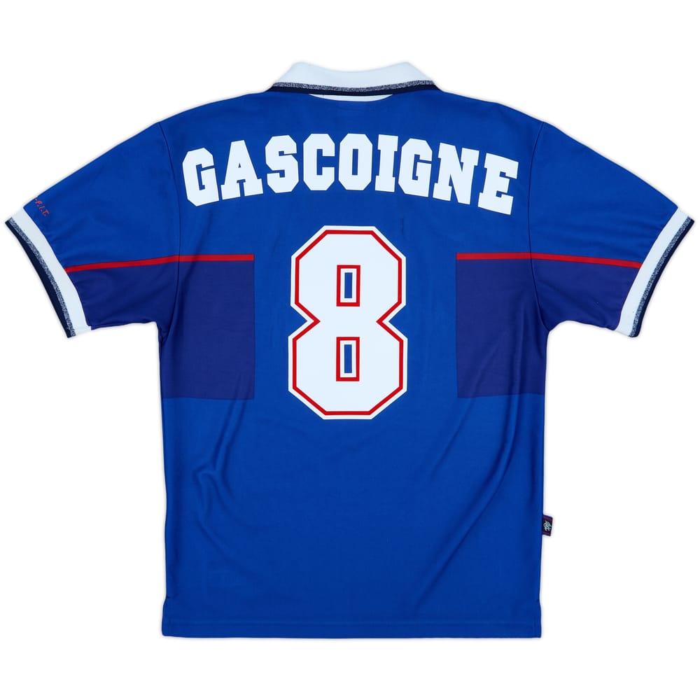 1997-99 Rangers Home Shirt Gascoigne #8 - 8/10 - (S)