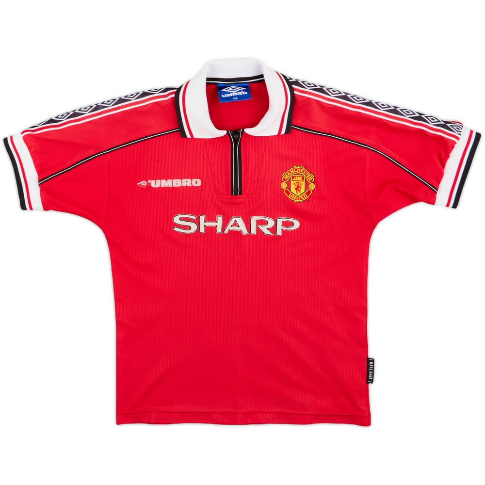 1998-00 Manchester United Home Shirt - 5/10 - (M.Boys)
