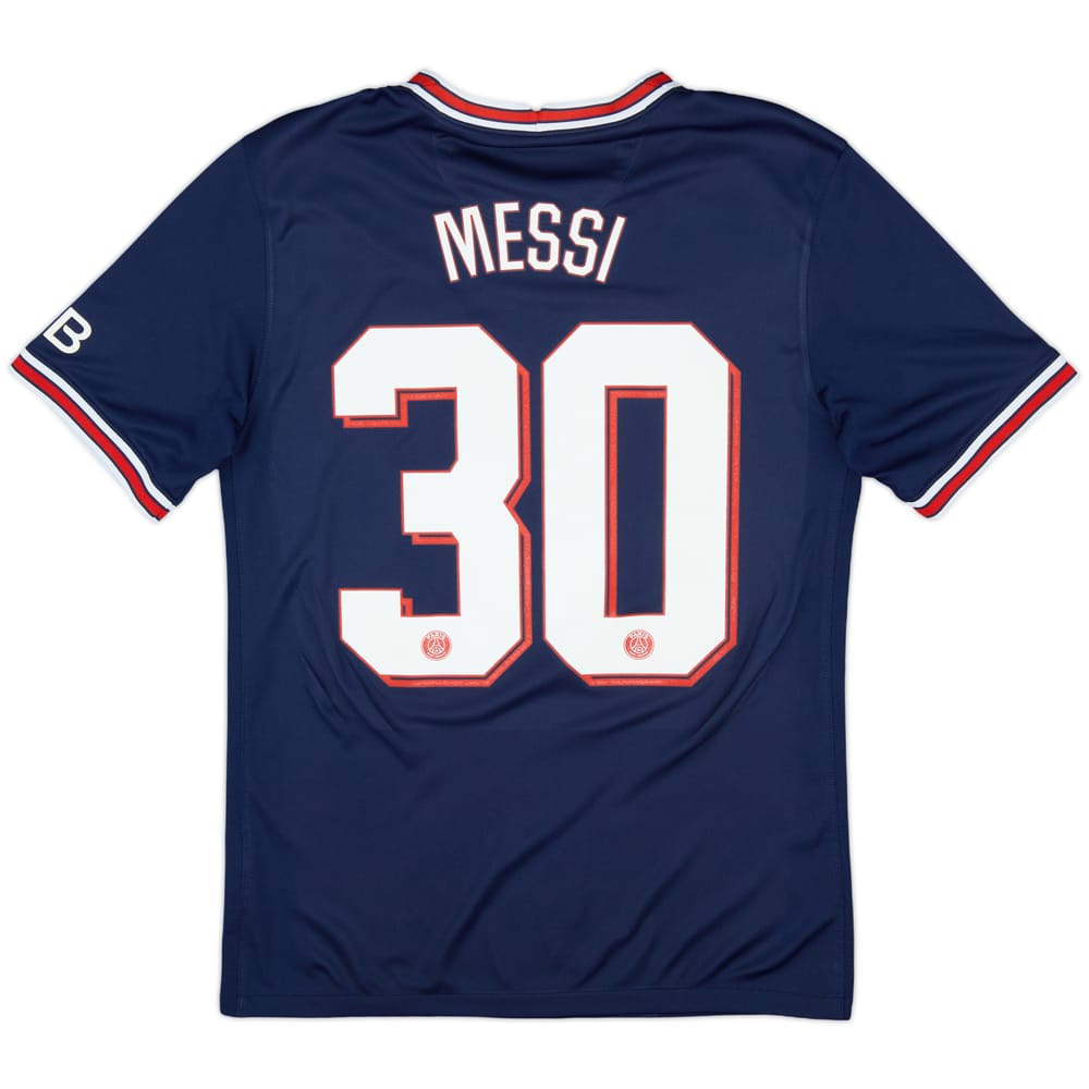 2021-22 Paris Saint-Germain Home Shirt Messi #30 - 8/10 - (S)