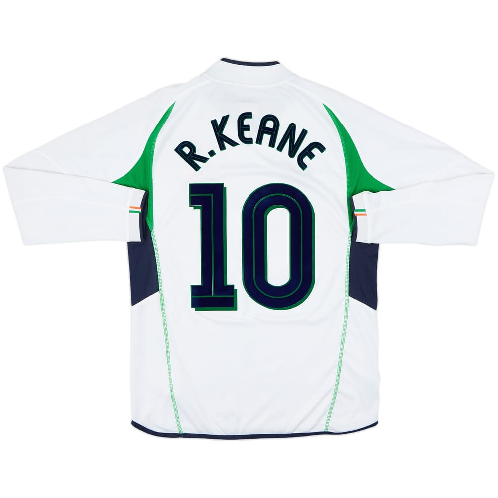 2002-03 Ireland Away L/S Shirt R.Keane #10 - 8/10 - (M)