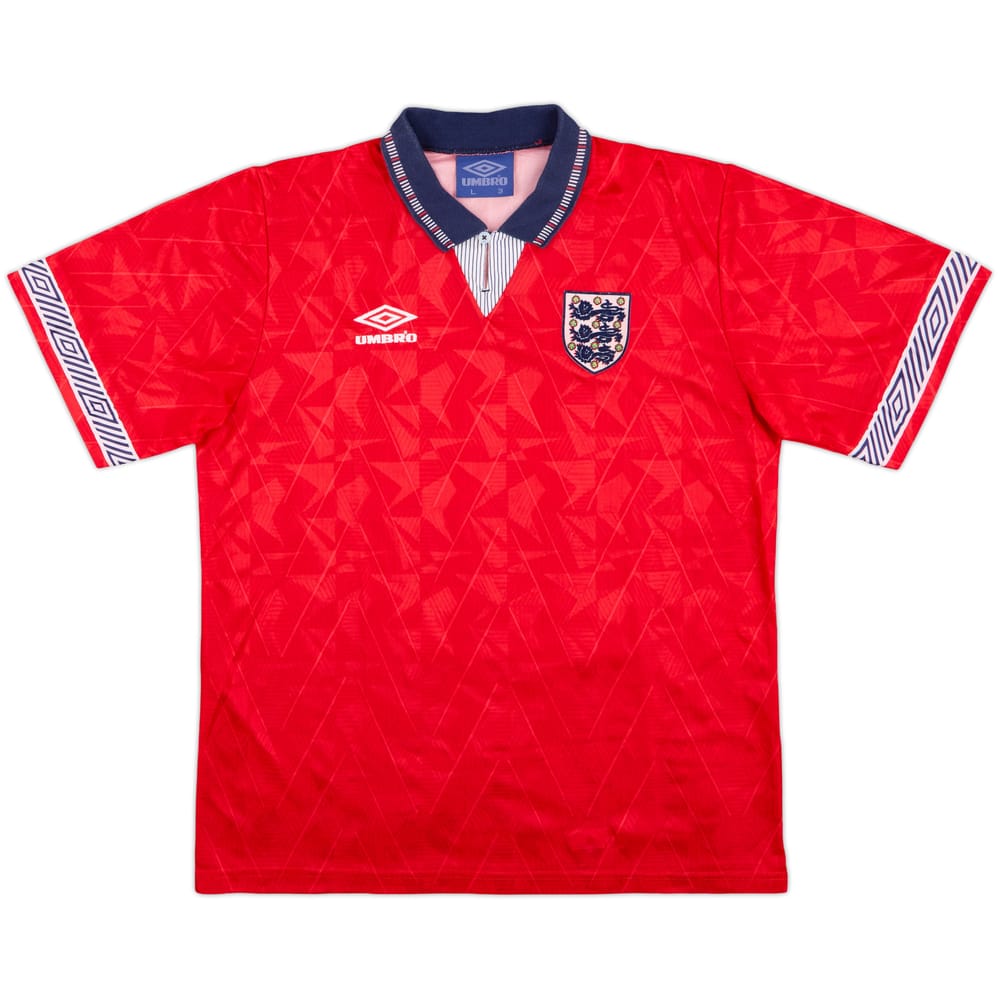 1990-93 England Away Shirt - 10/10 - (L)