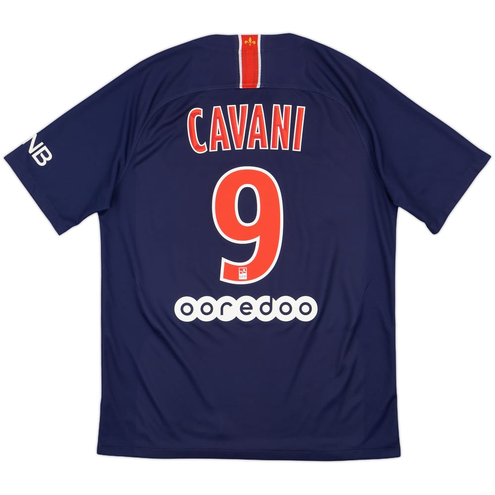 2018-19 Paris Saint-Germain Home Shirt Cavani #9 - 8/10 - (M)