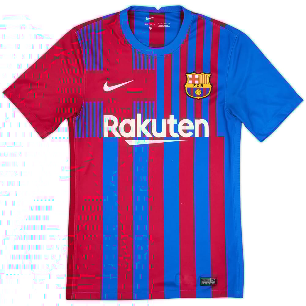 2021-22 Barcelona Home Shirt - 9/10 - (XS)