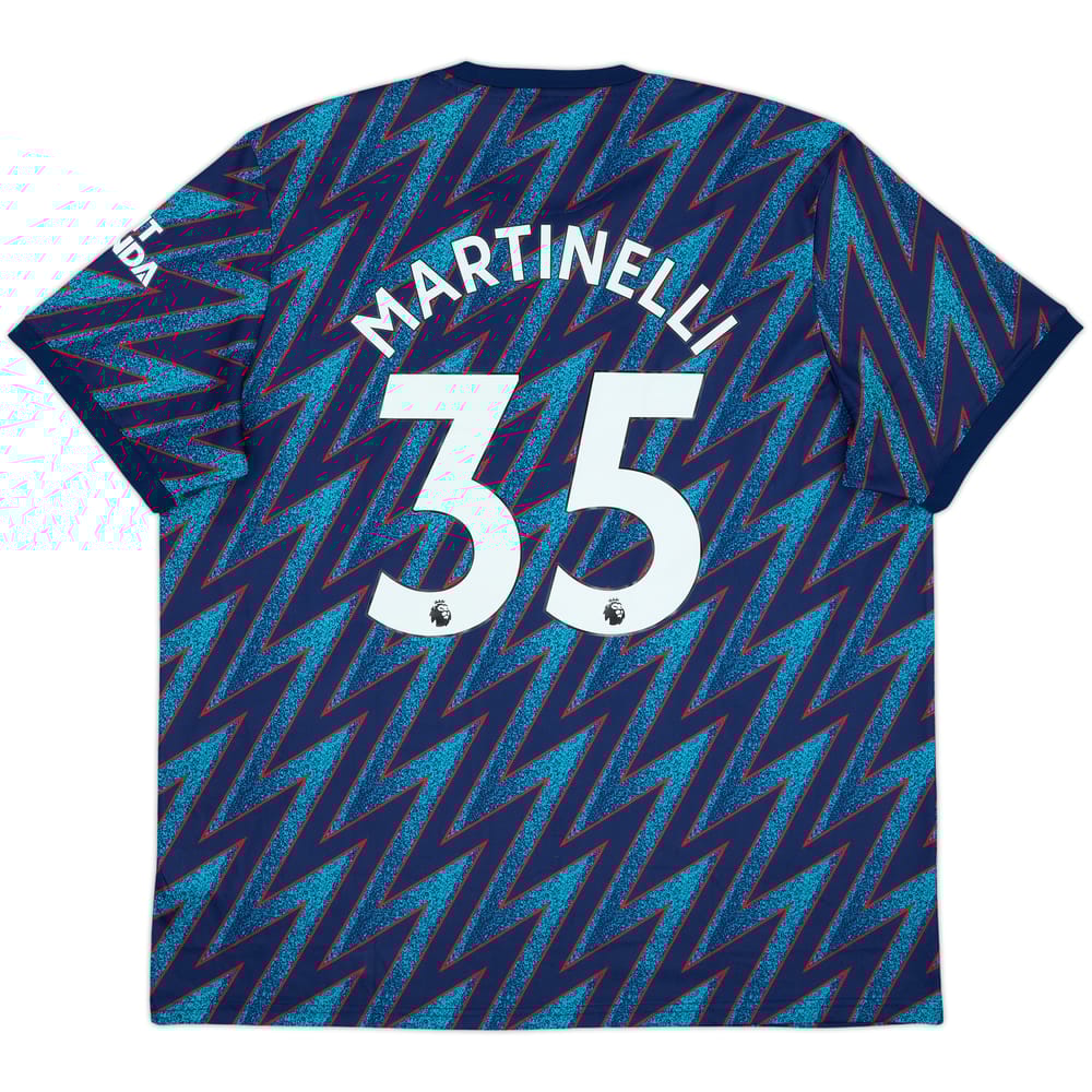 2021-22 Arsenal Third Shirt Martinelli #35 (XXL)