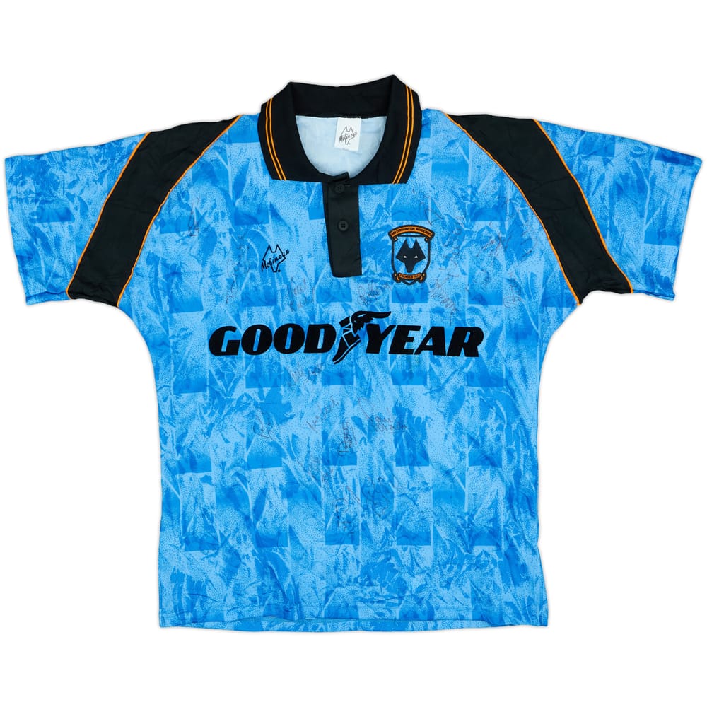 1992-94 Wolves Squad Signed Away Shirt - 8/10 - (M/L)