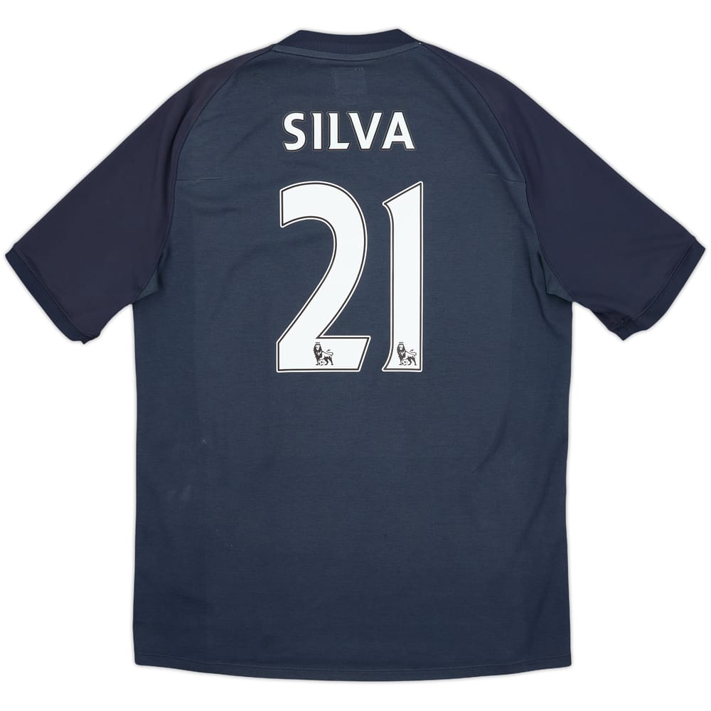 2010-12 Manchester City Away Shirt Silva #21 - 7/10 - (L)
