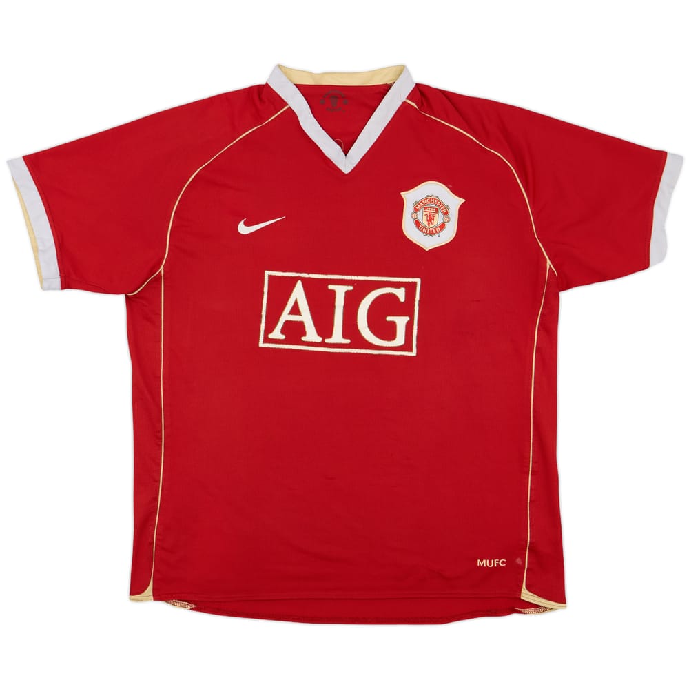 2006-07 Manchester United Home Shirt - 5/10 - (XL)
