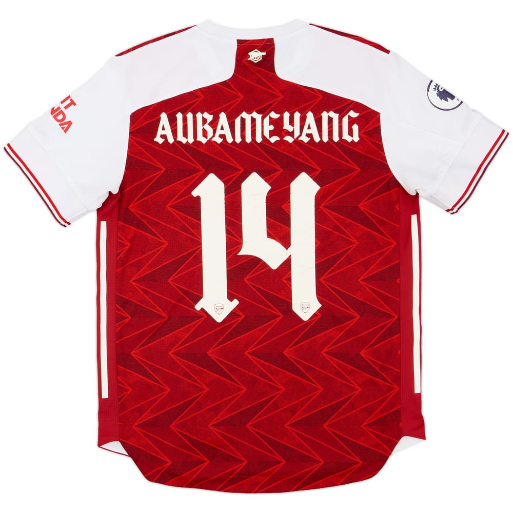 2020-21 Arsenal Authentic Home Shirt Aubameyang #14 - 5/10 - (L)