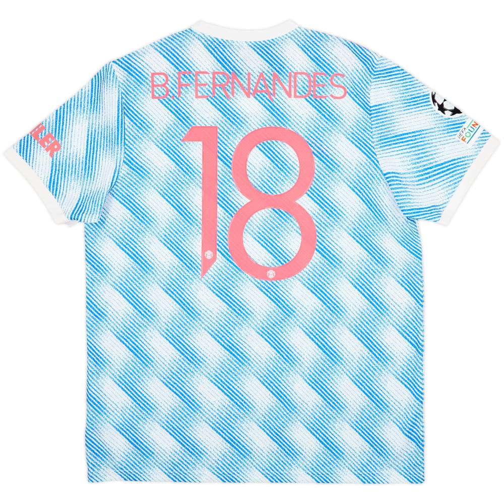 2021-22 Manchester United Away Shirt B.Fernandes #18 - 9/10 - (XL)