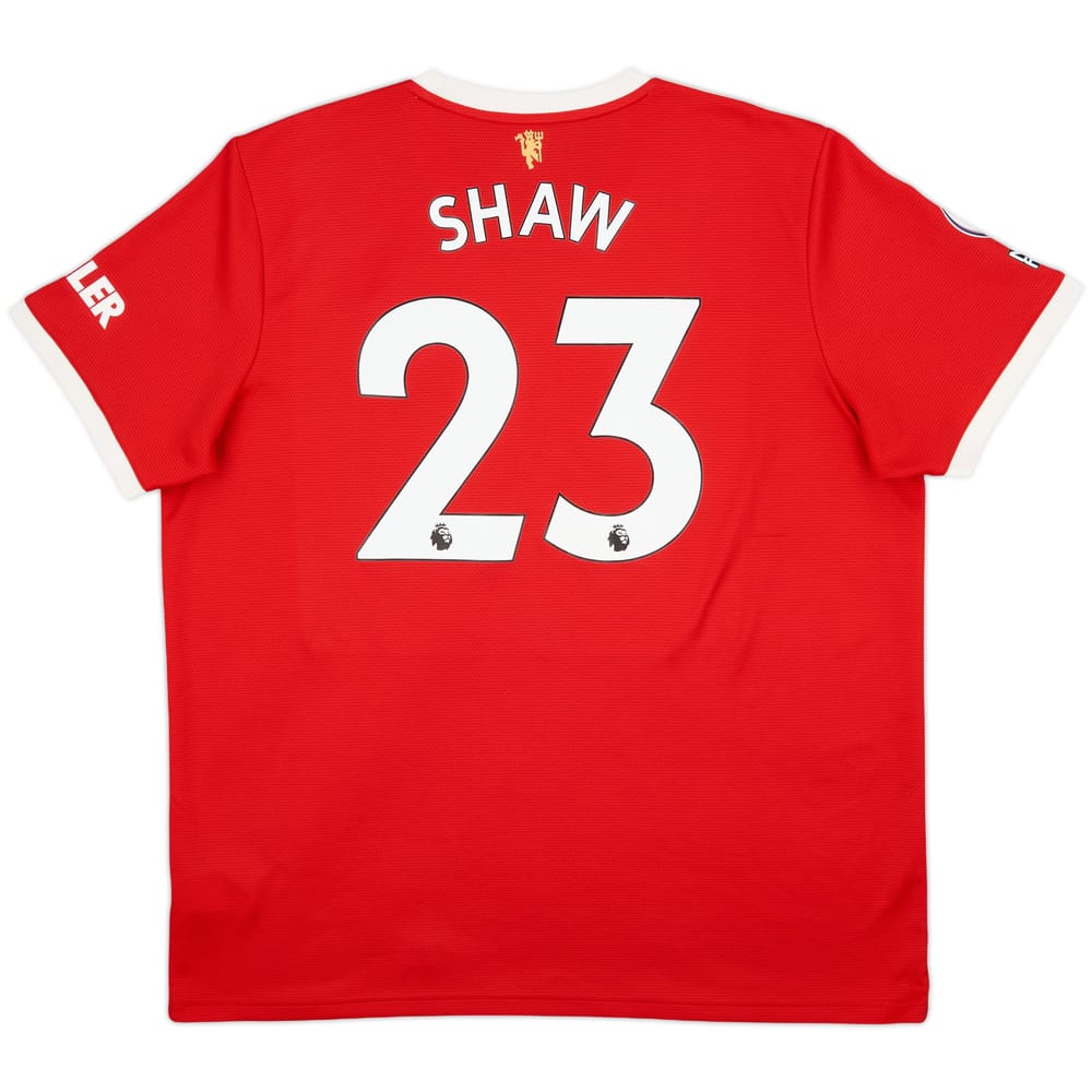 2021-22 Manchester United Home Shirt Shaw #23 - 10/10 - (XXL)