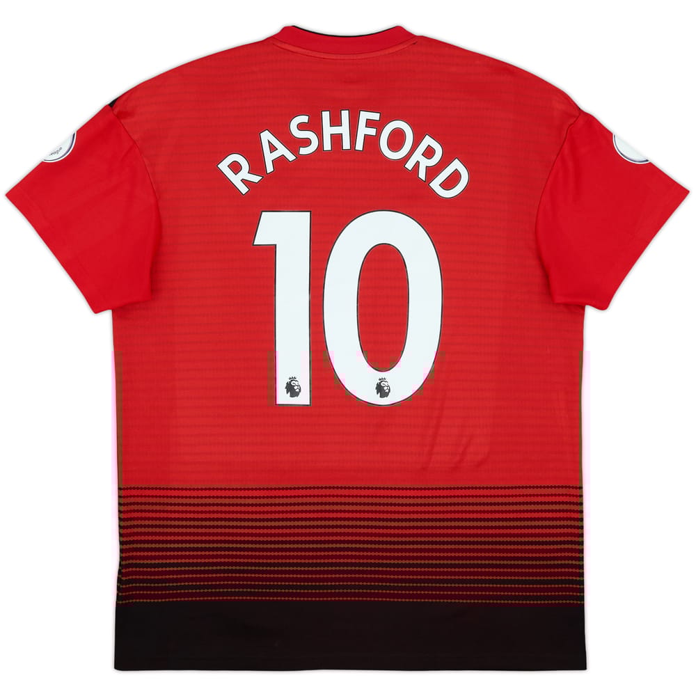 2018-19 Manchester United Home Shirt Rashford #10 - 8/10 - (L)
