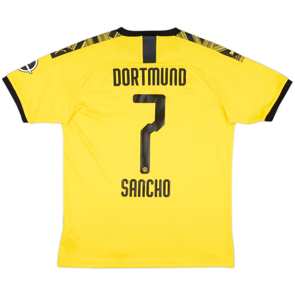 2019-20 Borussia Dortmund Home Shirt Sancho #7 - 8/10 - (L)