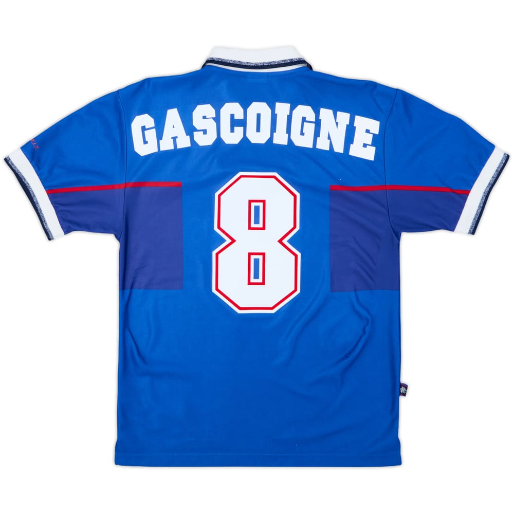 1997-99 Rangers Home Shirt Gascoigne #8 - 8/10 - (S)