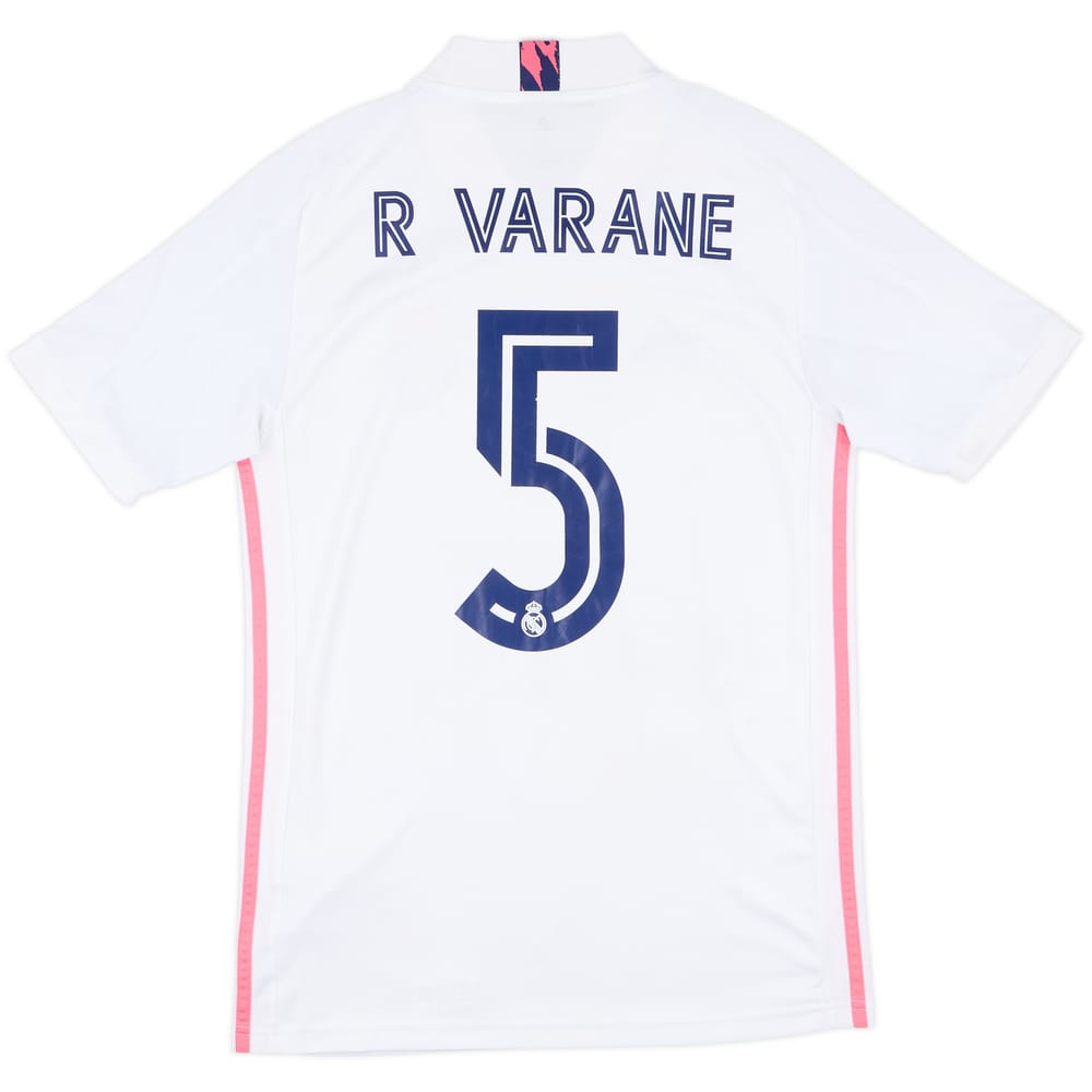 2020-21 Real Madrid Home Shirt R Varane #5 - 6/10 - (S)