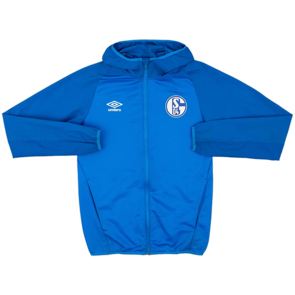 2020-21 Schalke Umbro Hooded Track Jacket - 5/10 - (S)