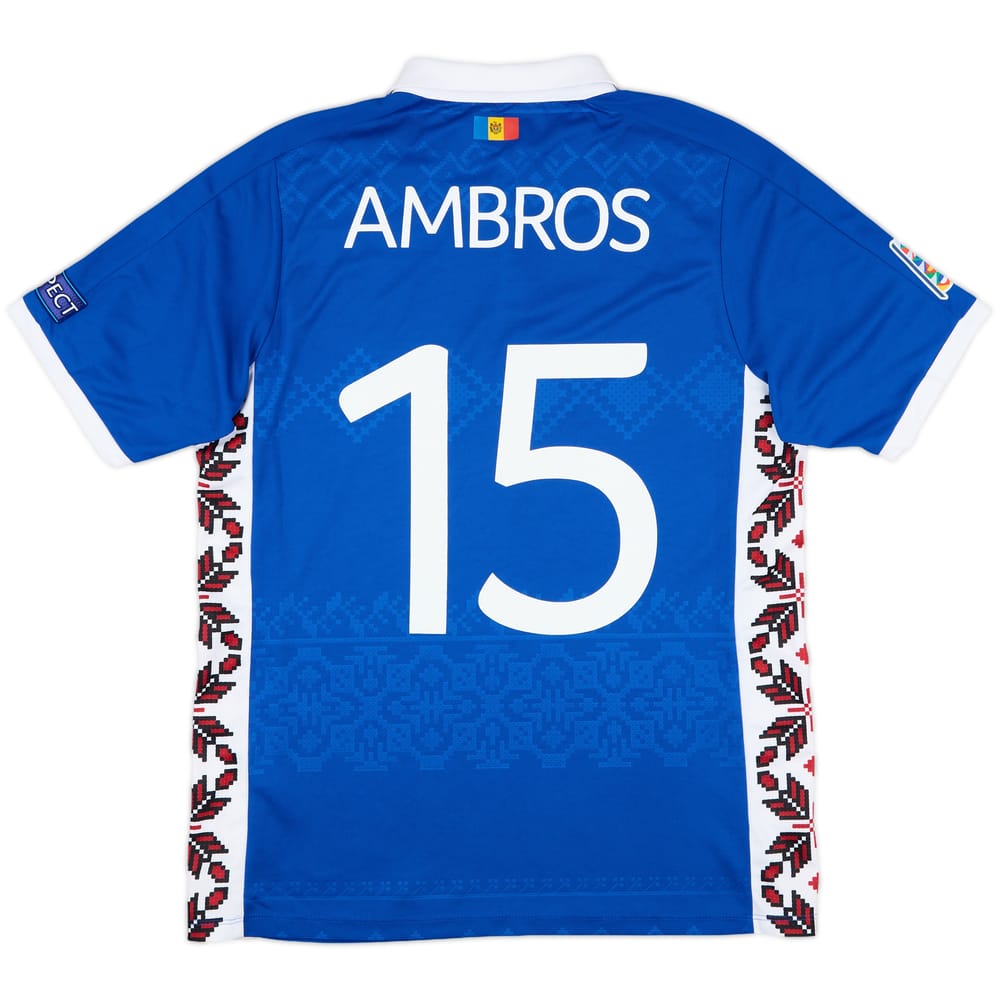 2016-22 Moldova Match Issue Nations League Home Shirt Ambros #15