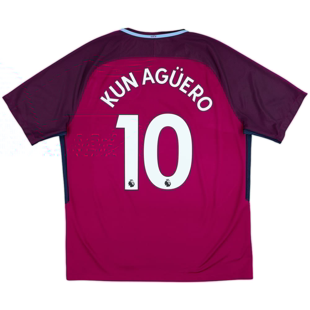 2017-18 Manchester City Away Shirt Kun Aguero #10 - 8/10 - (XL)