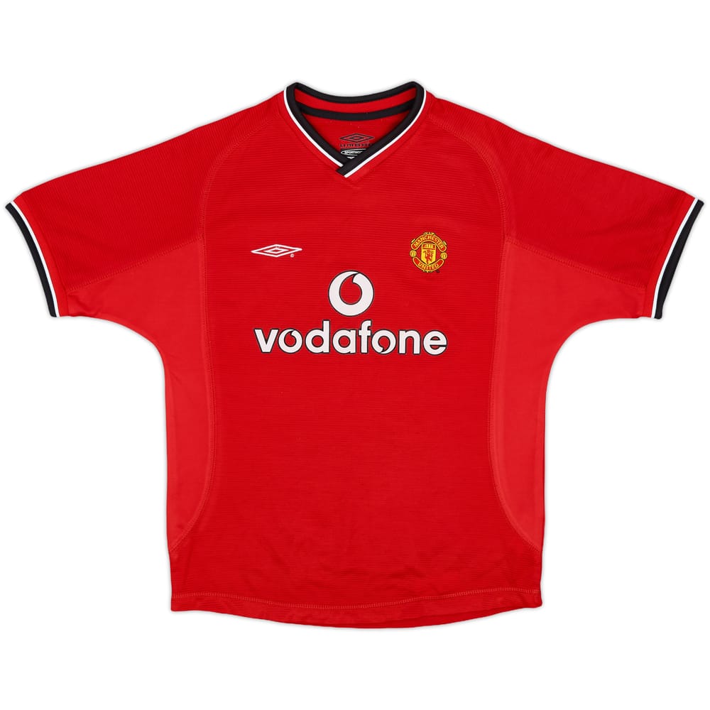 2000-02 Manchester United Home Shirt - 8/10 - (M.Boys)