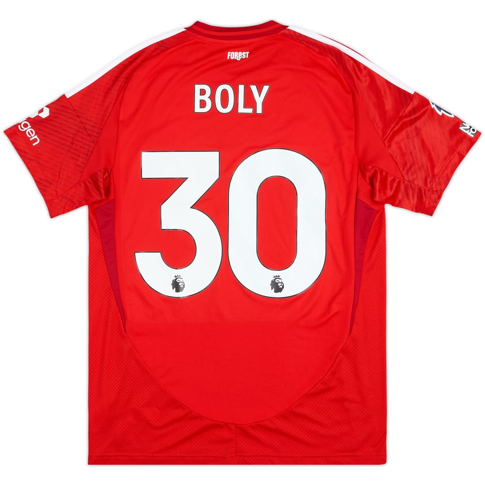 2024-25 Nottingham Forest Match Issue Home Shirt Boly #30