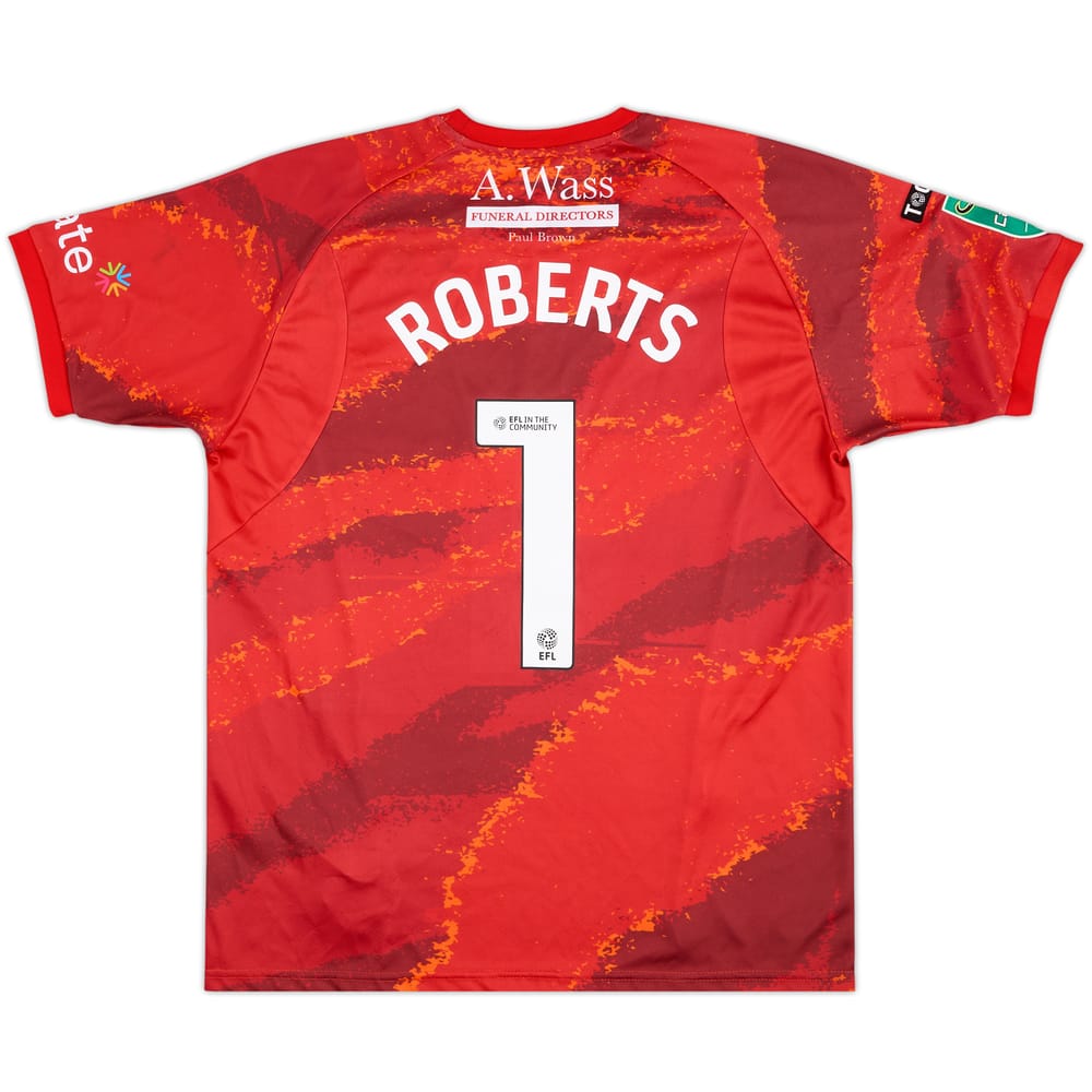 2025-26 Mansfield Match Issue Carabao Cup GK Shirt Roberts #1