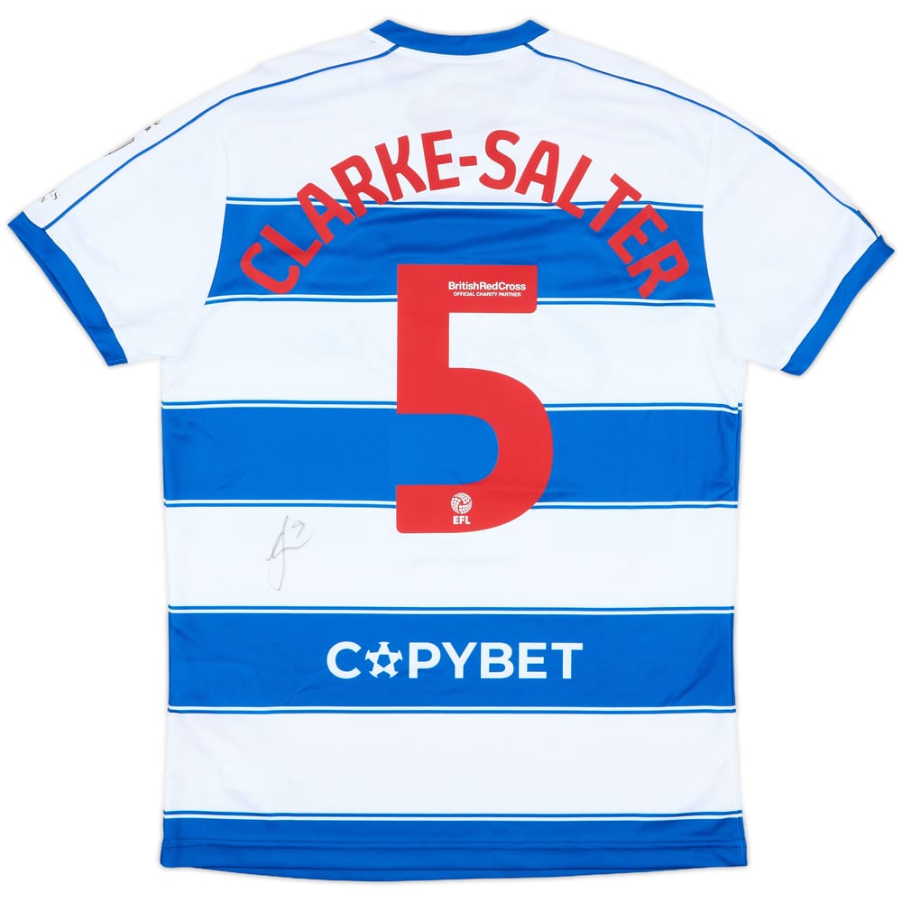 2022-23 QPR Match Issue FA Cup Signed Home Shirt Clarke-Salter #5