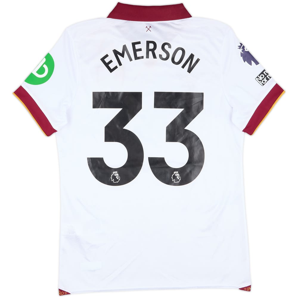 2024-25 West Ham Match Issue Away Shirt Emerson #33