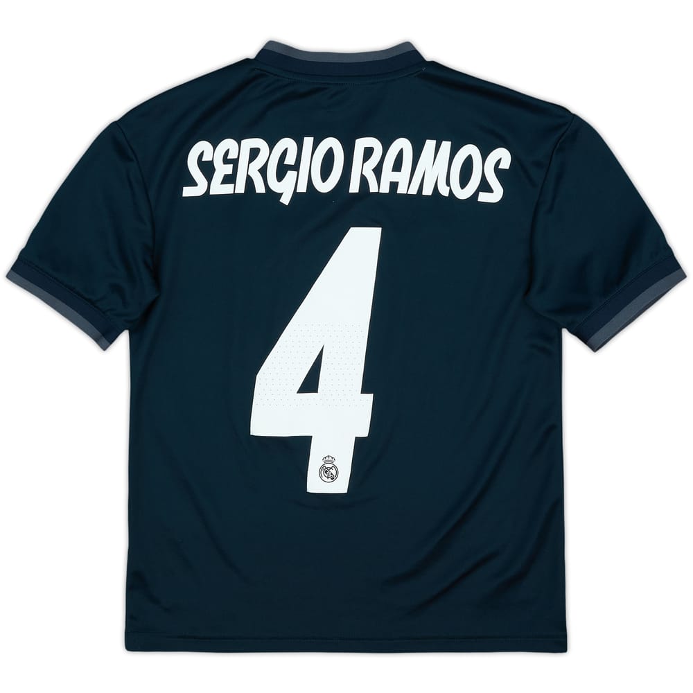 2018-19 Real Madrid Away Shirt Sergio Ramos #4 - 8/10 - (M.Boys)