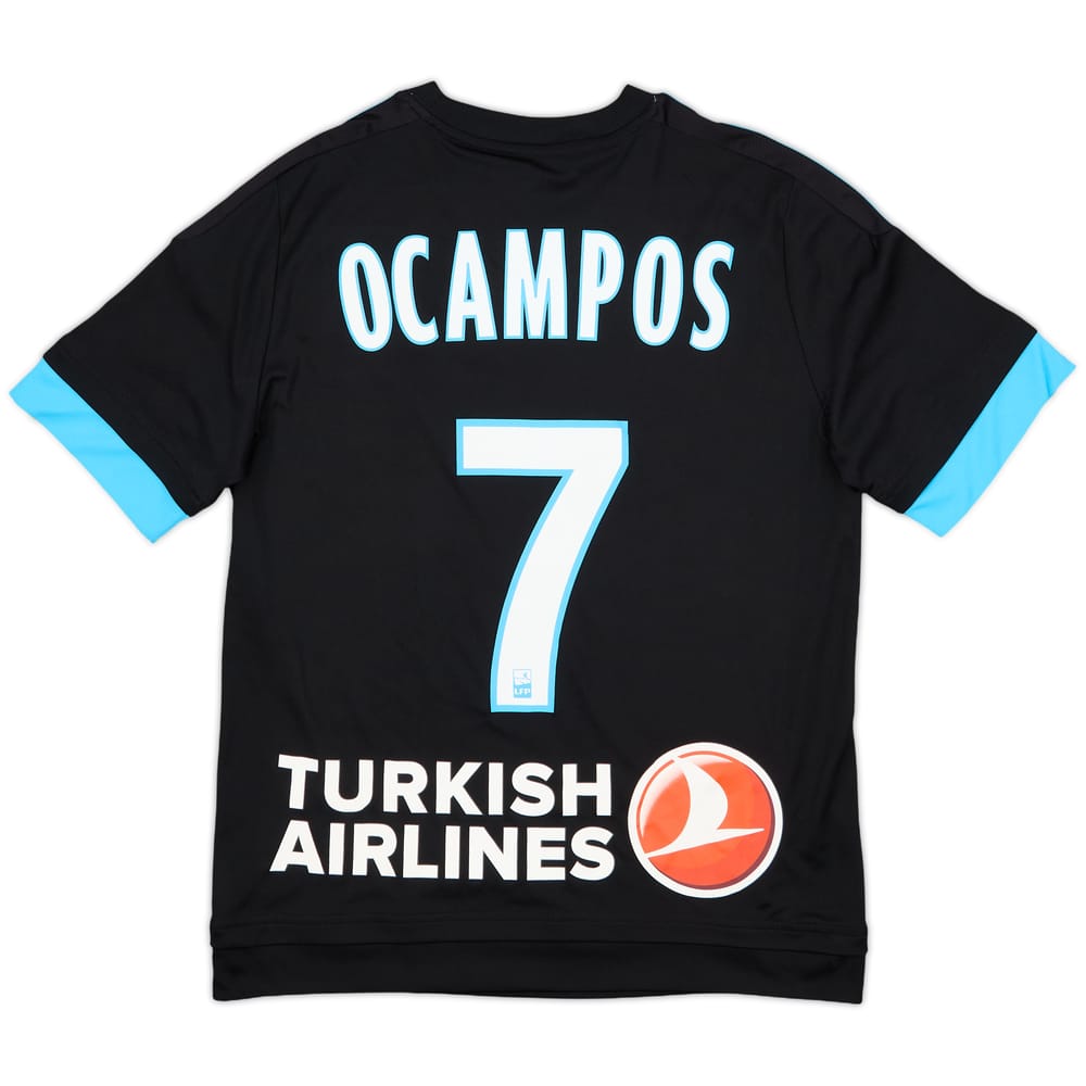 2015-16 Olympique Marseille Away Shirt Ocampos #7 - 10/10 - (L.Boys)