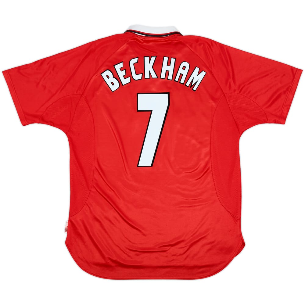 1997-00 Manchester United CL Shirt Beckham #7 - 5/10 - (XL)